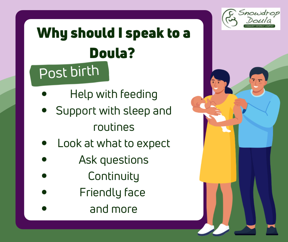 Post natal support from a doula in the UK