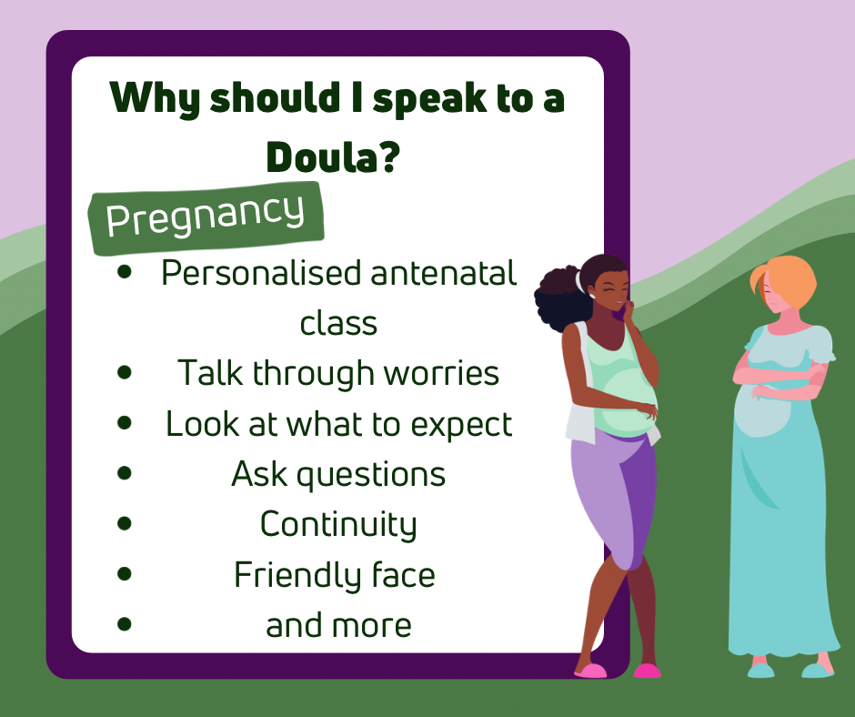 Pregnancy support from a Doula