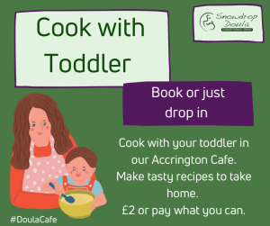 Cook with toddler classes in Accrington Arndale centre