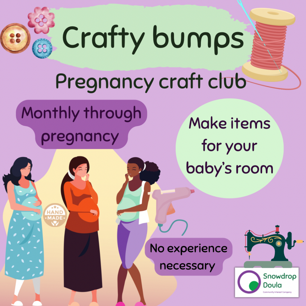 Crafty bumps pregnancy class. Arts and crafts pregnancy class