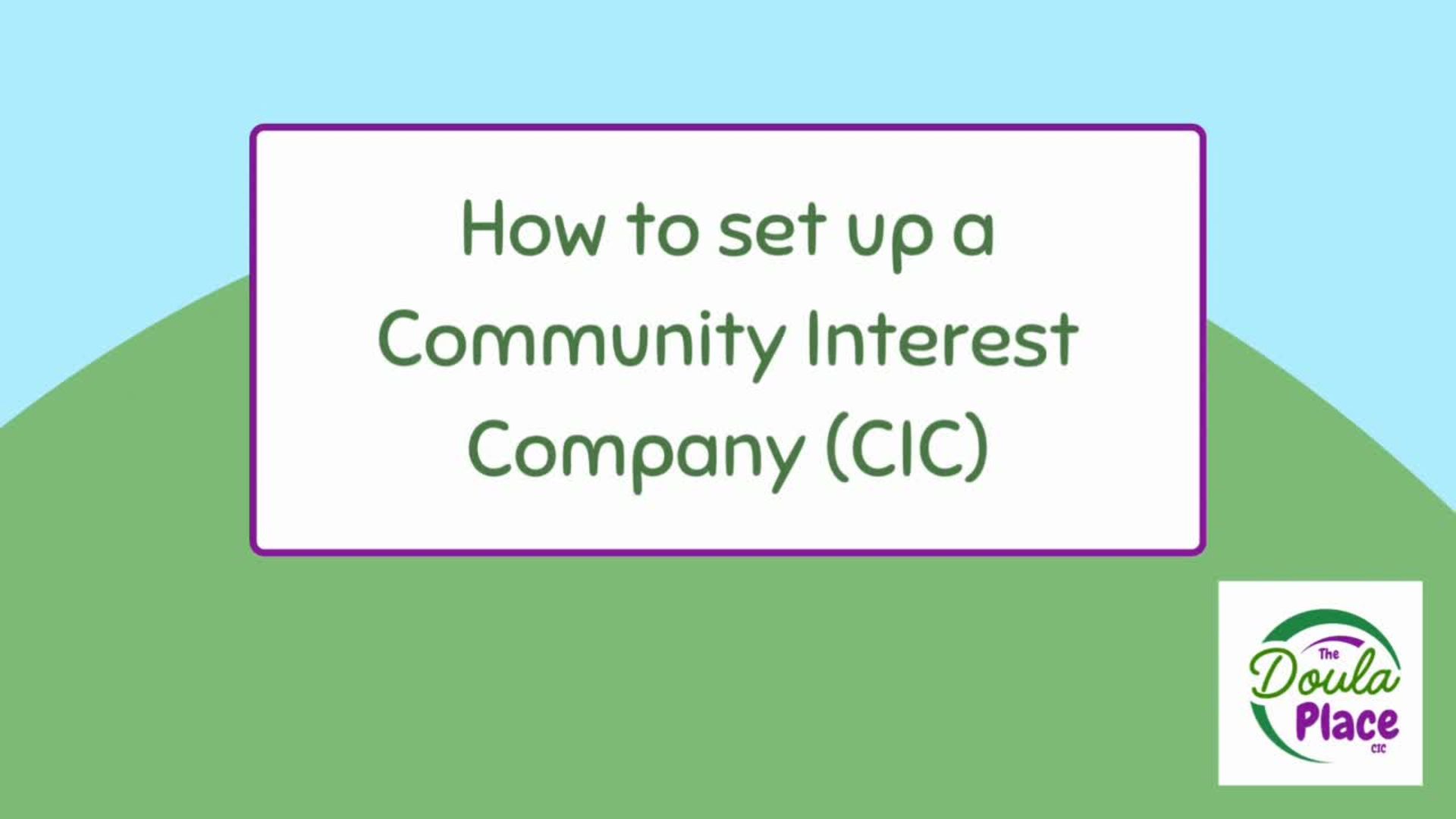 How to set up a Community Interest Company (CIC)